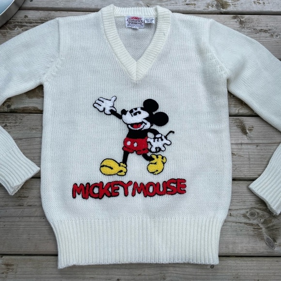 Disney Sweaters - VINTAGE 1970s Disney characters mickey mouse sweater fits. XS